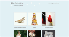 Desktop Screenshot of kiss-the-bride.co.uk